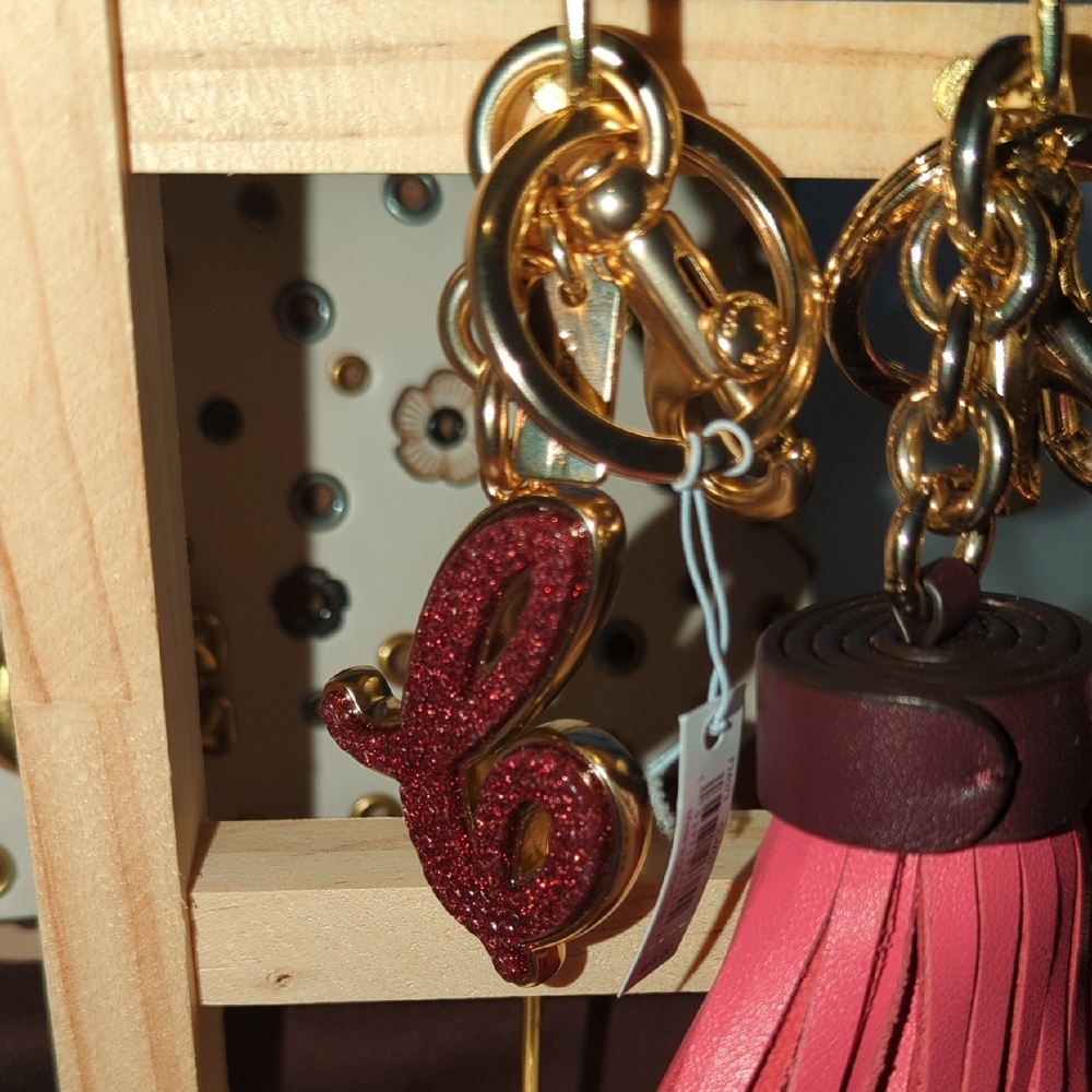 Reserved Coach Pink Tassel Bag Charm - Picture 2 of 11